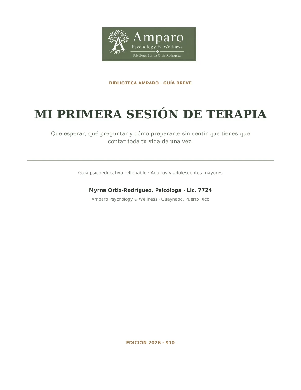 Portada de Mi primera sesión de terapia