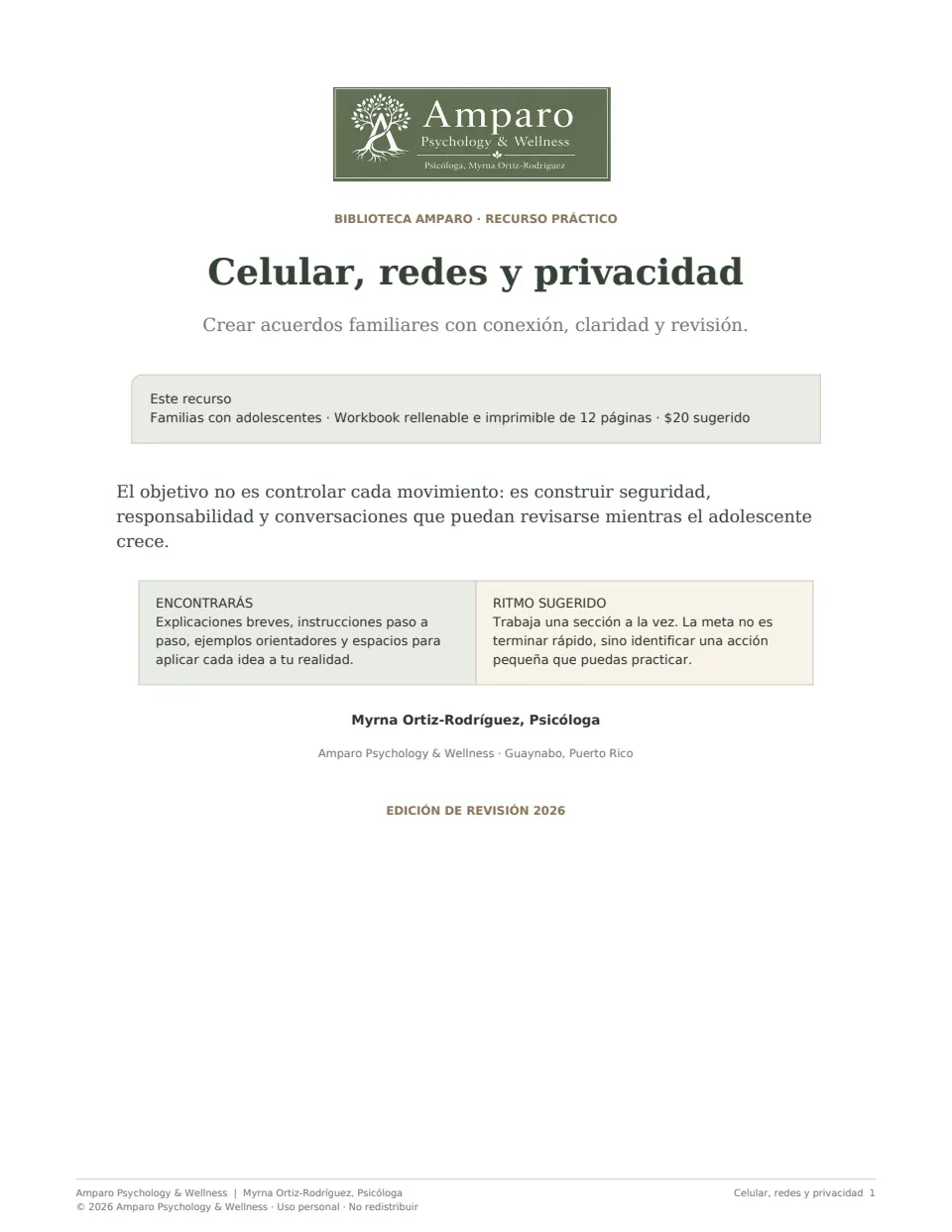 Portada de Celular, redes y privacidad
