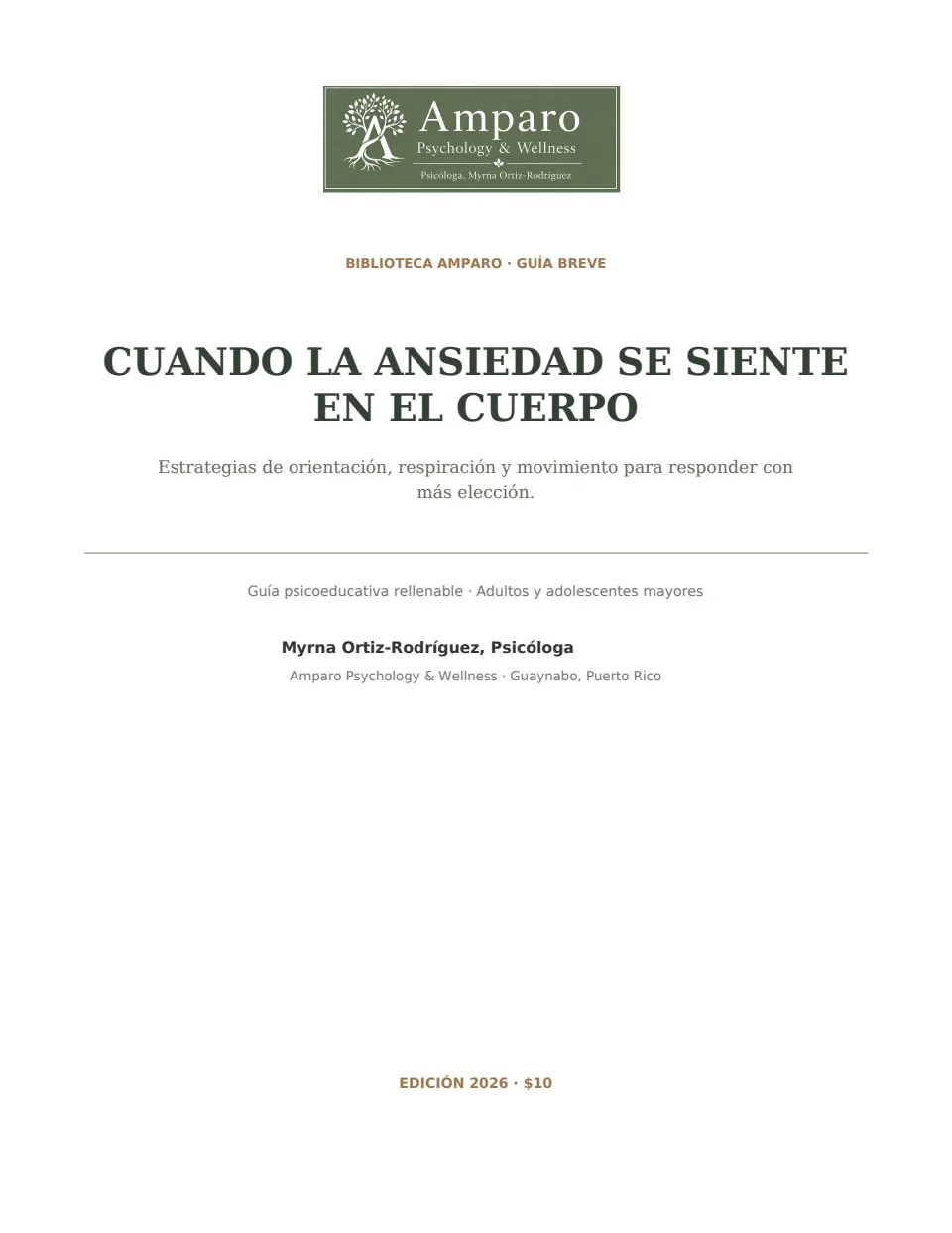 Portada de Cuando la ansiedad se siente en el cuerpo