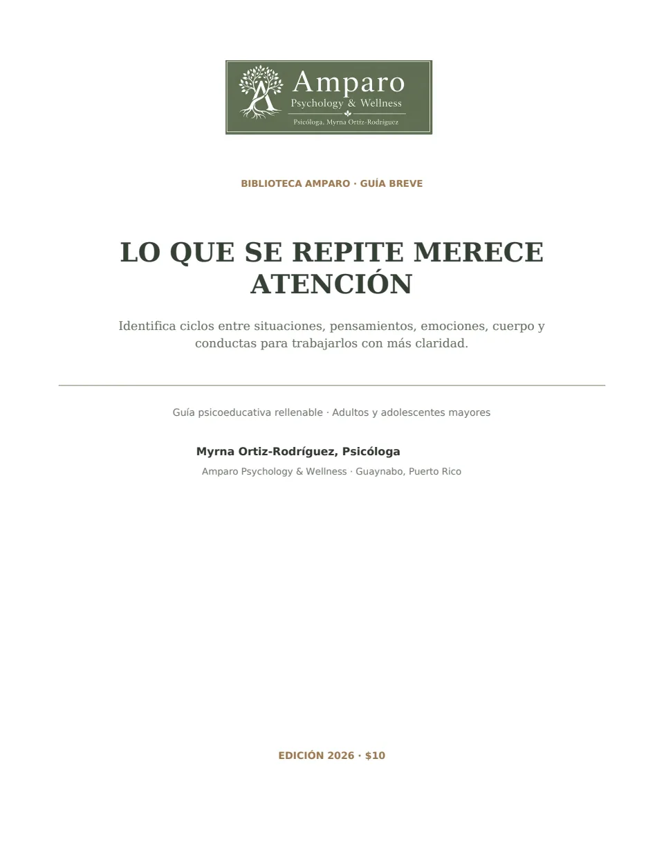 Portada de Lo que se repite merece atención