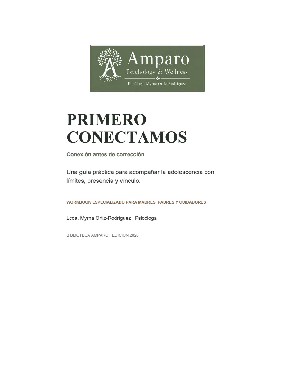 Portada de Primero conectamos